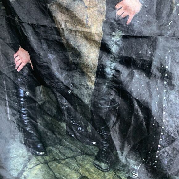 VTG Cradle Of Filth 2004 Coffin Fodder Album Metal Band Wall Hanging/Scarf Italy - Picture 6 of 16